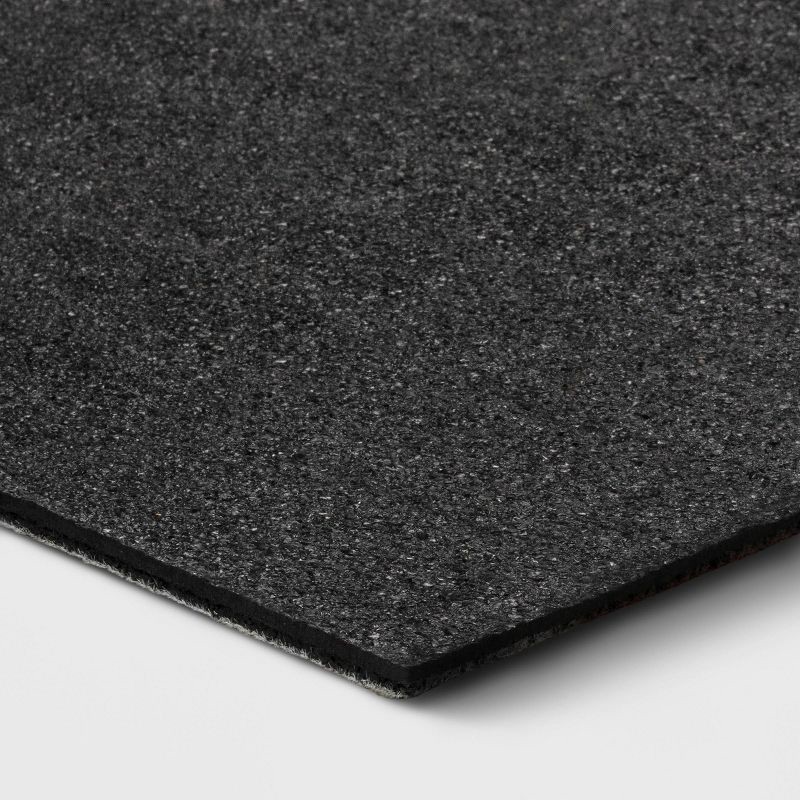 slide 4 of 4, 1'6"x2'6" Recycled Rubber Plank Striped Doormat - Threshold™: Outdoor Welcome Mat, All-Weather, Low Pile, 1 ct