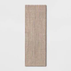 2'4"x7' Handloom Runner Rug - Threshold™: Abstract Jute & Cotton, Medium Pile, Indoor, OEKO-TEX Certified