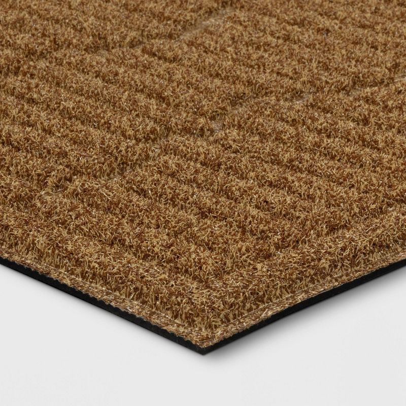 slide 3 of 4, 1'6"x2'6" Mega Scrapper Broken Sticks Floormat Beige - Threshold™: Outdoor & Kitchen Floor Mat, All-Weather, UV-Resistant, 1 ct