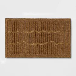 1'6"x2'6" Mega Scrapper Broken Sticks Floormat Beige - Threshold™: Outdoor & Kitchen Floor Mat, All-Weather, UV-Resistant