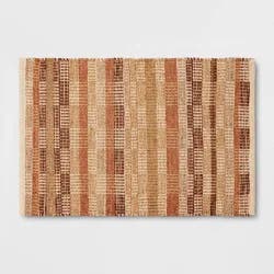 2'x3' Handwoven Accent Rug Brown - Threshold™: Rectangle, Low Pile, Indoor, Cotton & Jute, Entryway Rug