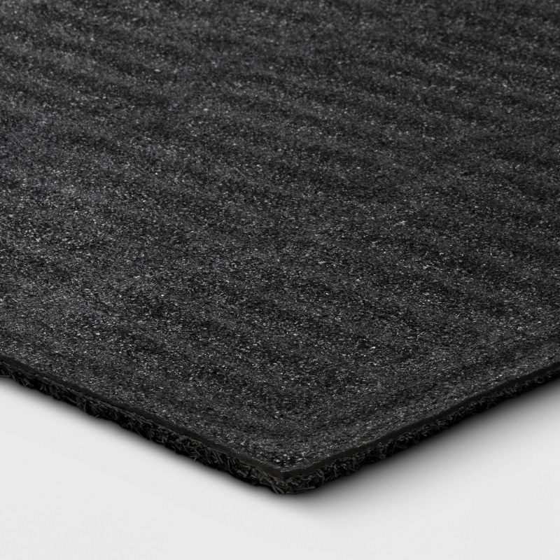 slide 4 of 4, 1'6"x2'6" Mega Scrapper Broken Sticks Floormat Gray - Threshold™: Outdoor & Kitchen Floor Mat, All-Weather, Skid-Resistant, 1 ct
