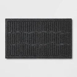 1'6"x2'6" Mega Scrapper Broken Sticks Floormat Gray - Threshold™: Outdoor & Kitchen Floor Mat, All-Weather, Skid-Resistant