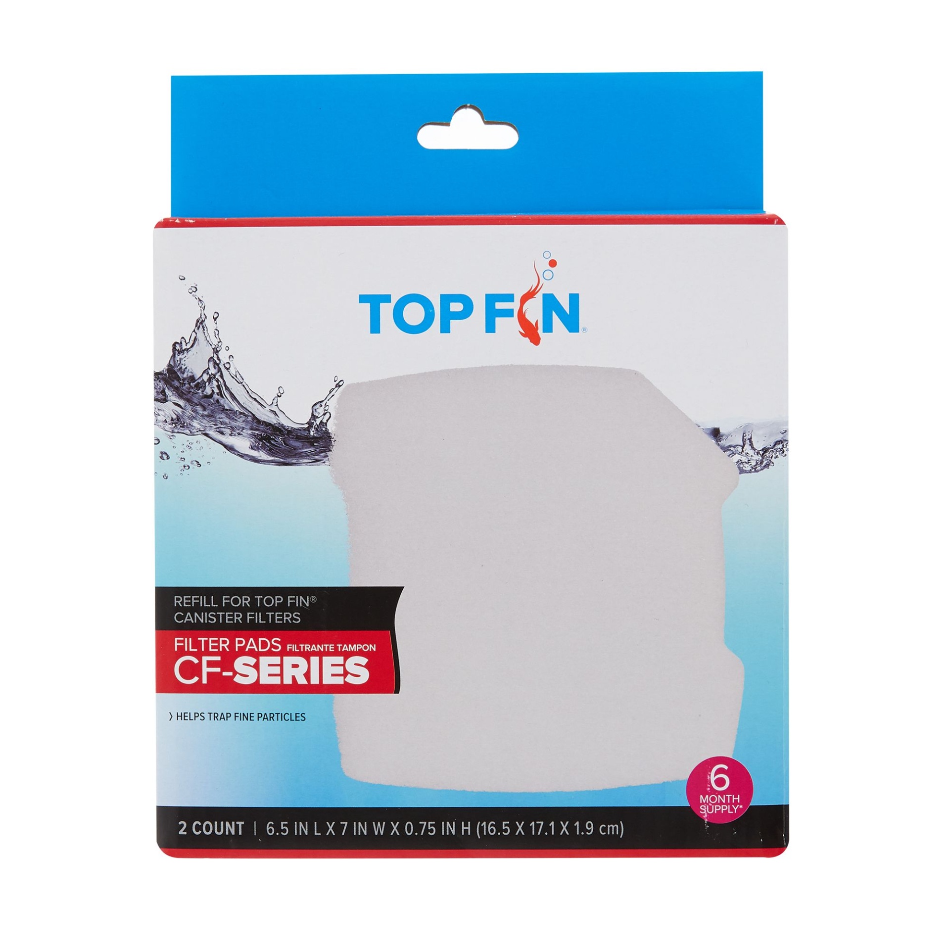 slide 1 of 1, Top Fin Carbon Filter Sponges, 2 ct