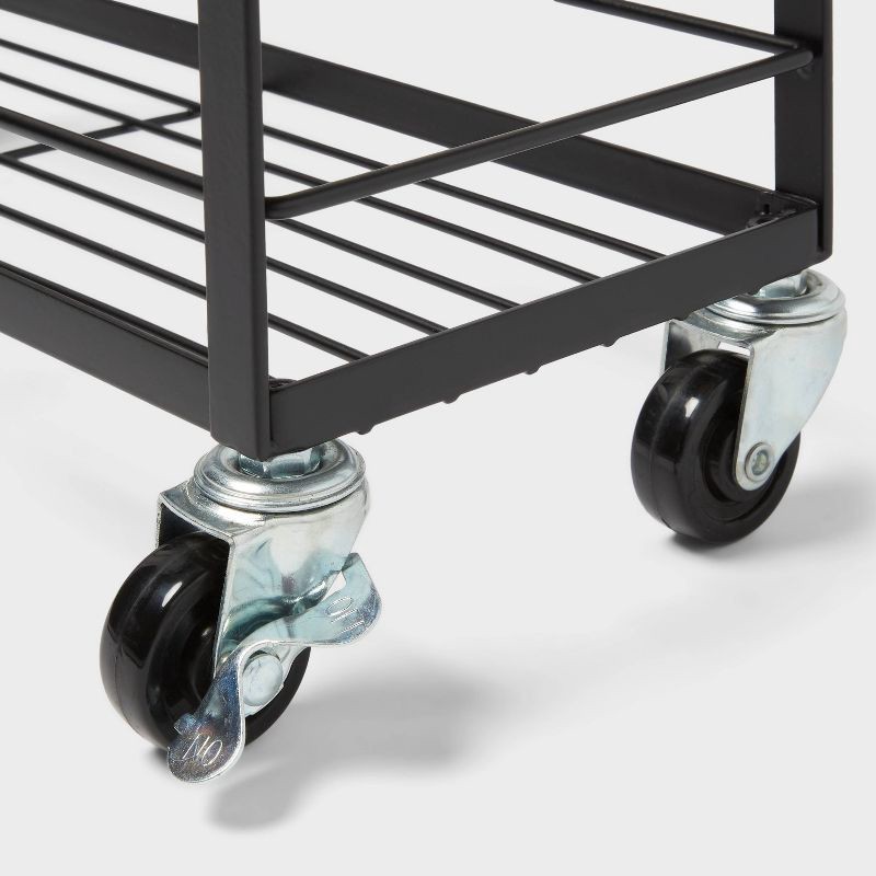 slide 3 of 3, Skinny Bathroom Cart Black - Brightroom™, 1 ct