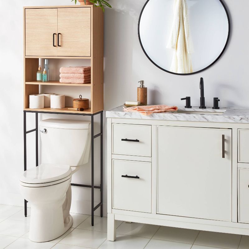 slide 2 of 3, Mixed Material Bath Etagere - Brightroom™, 1 ct