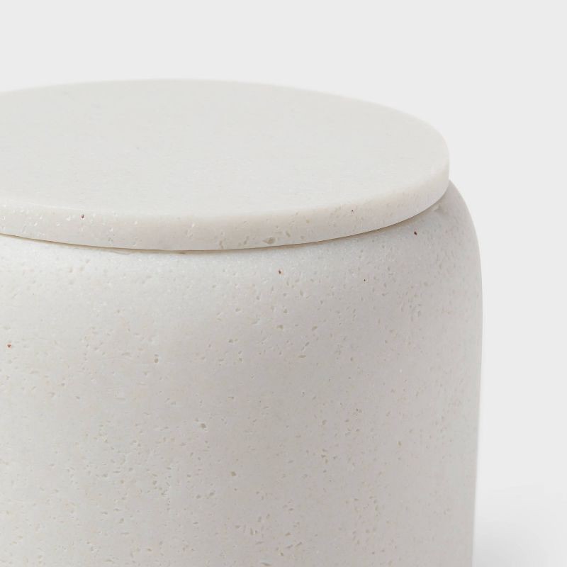 slide 3 of 4, Concrete Resin Collection Covered Jar - Threshold™, 1 ct