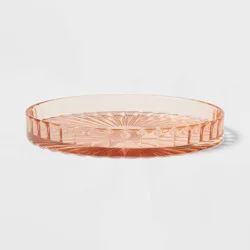 Colored Glass Bath Tray Pink - Threshold™