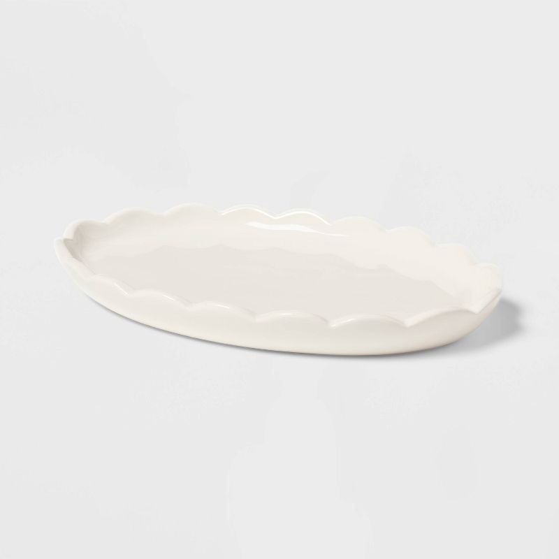 slide 3 of 5, New Traditional Ceramic Bath Tray - Threshold™, 1 ct