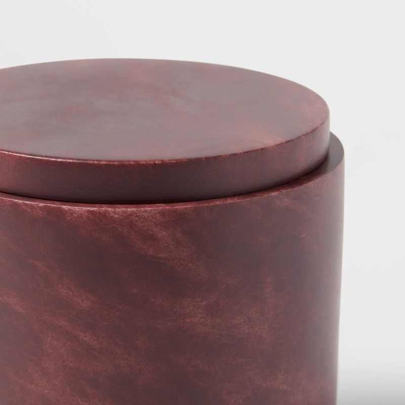 slide 3 of 4, Luxe Faux Marble Bath Canister Wine - Threshold™, 1 ct