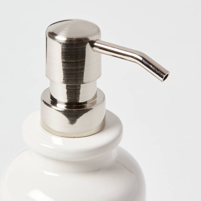 slide 3 of 4, New Traditional Ceramic Soap Pump - Threshold™, 1 ct