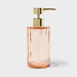 Colored Glass Soap Pump Pink - Threshold™