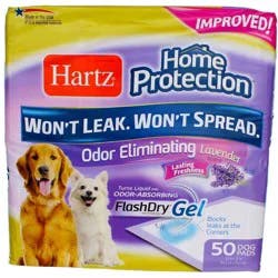 Hartz Home Protection Lavender Scent Regular Size Dog Pads 50 Each