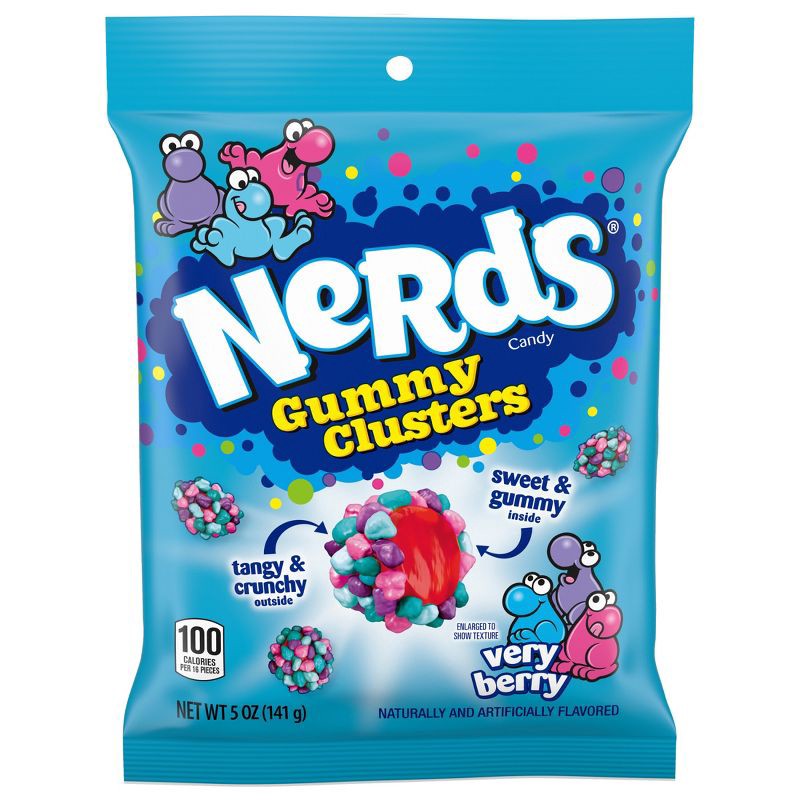 slide 2 of 10, Nerds Candy Gummy Clusters Very Berry - 5oz, 5 oz