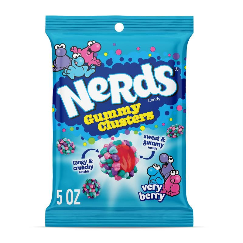 slide 1 of 10, Nerds Candy Gummy Clusters Very Berry - 5oz, 5 oz