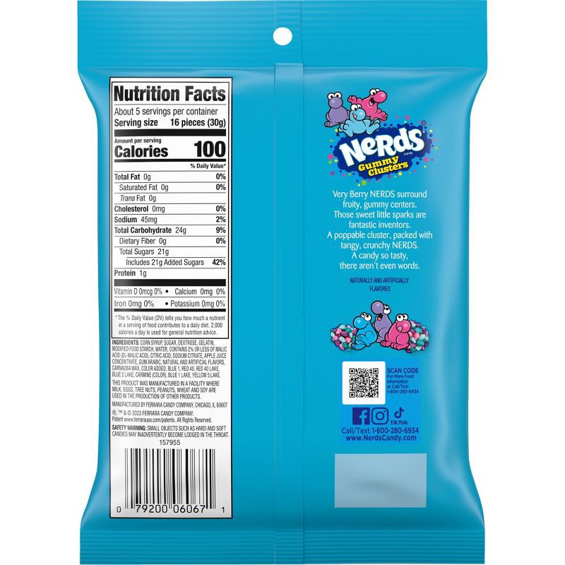 slide 10 of 10, Nerds Candy Gummy Clusters Very Berry - 5oz, 5 oz