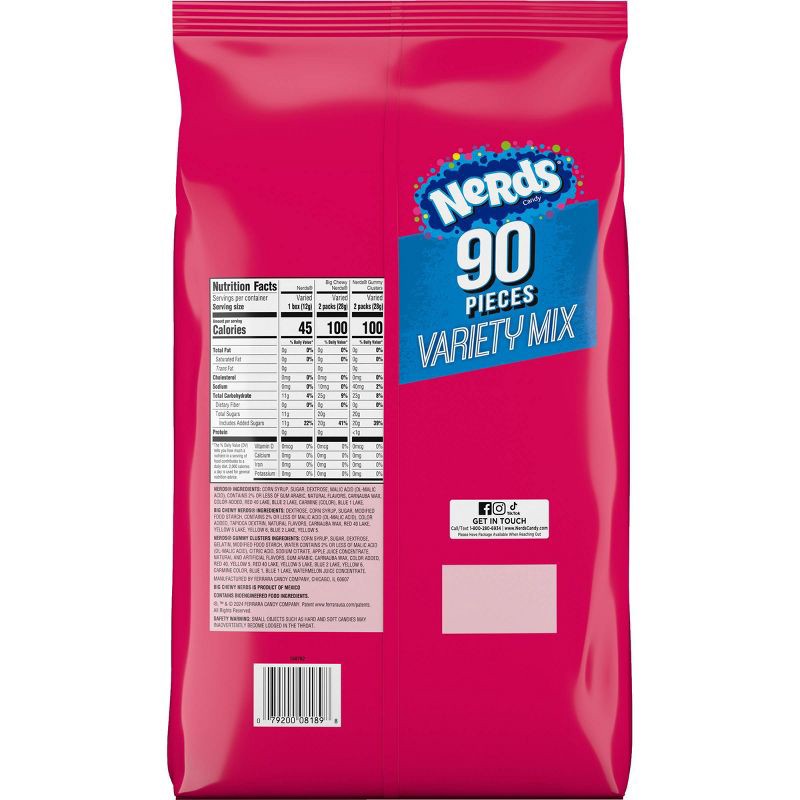 slide 3 of 6, Nerds Candy Variety Mix - 41.7oz/90ct, 41.7 oz, 90 ct