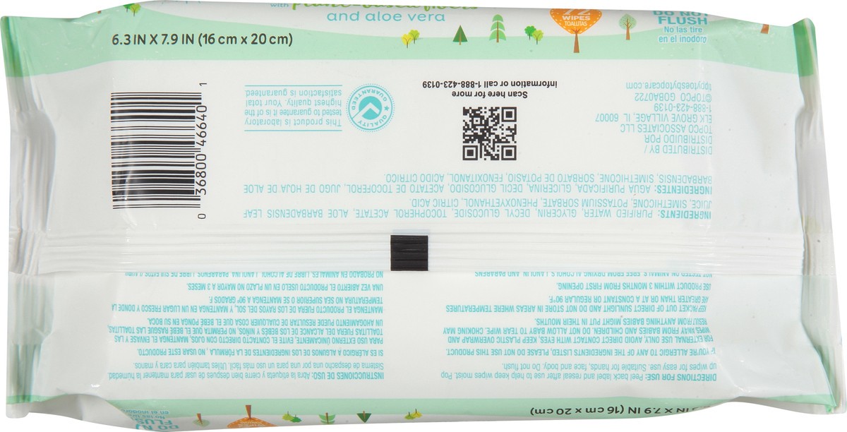 slide 9 of 14, Tippy Toes True Baby Wipes 72 ea, 72 ct