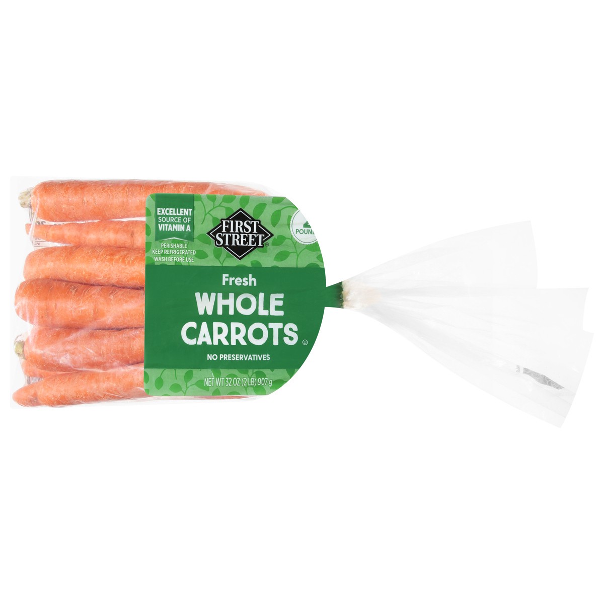 slide 4 of 4, First Street Bagged Carrots, 2 lb