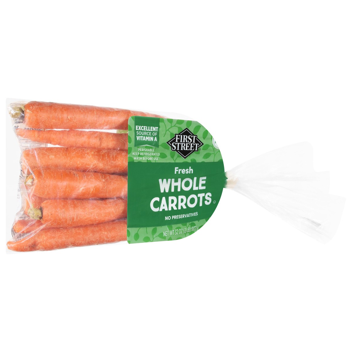 slide 3 of 4, First Street Bagged Carrots, 2 lb
