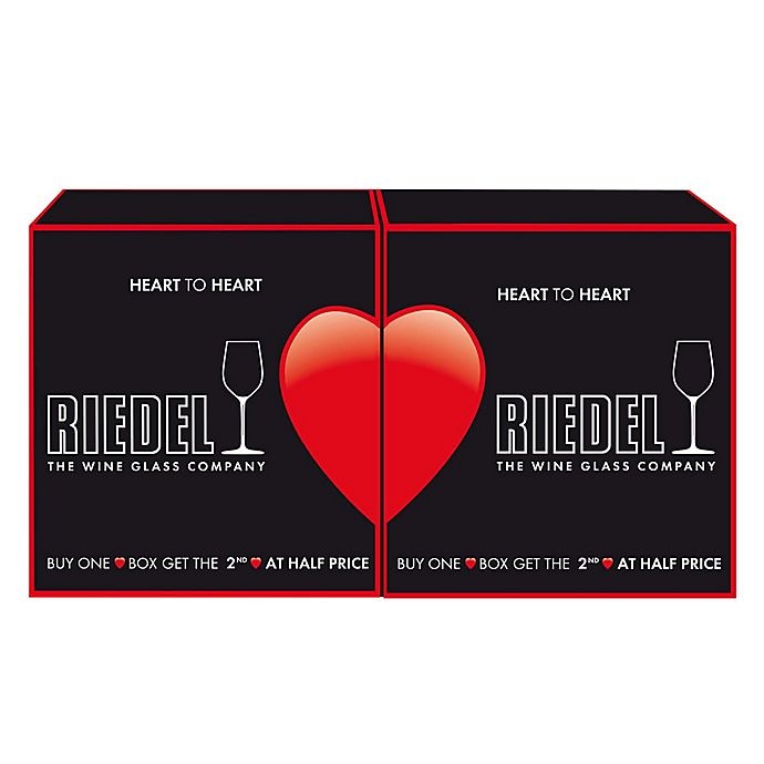 slide 3 of 3, Riedel Heart to Heart Champagne Flutes, 2 ct