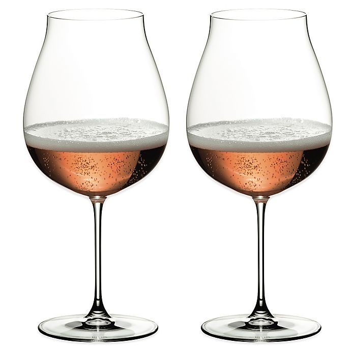 slide 2 of 3, Riedel Veritas New World Pinot Noir/Nebbiolo/Ros Champagner Wine Glasses, 2 ct