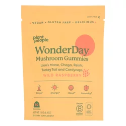 Plant People Wonderday Mushroom Gummies Wild Raspberry Flavor