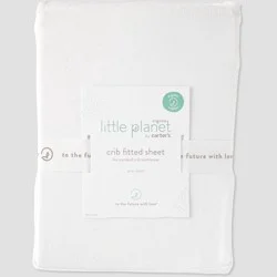 Carter's Just One You Little Planet Solid Crib Sheet - Cream