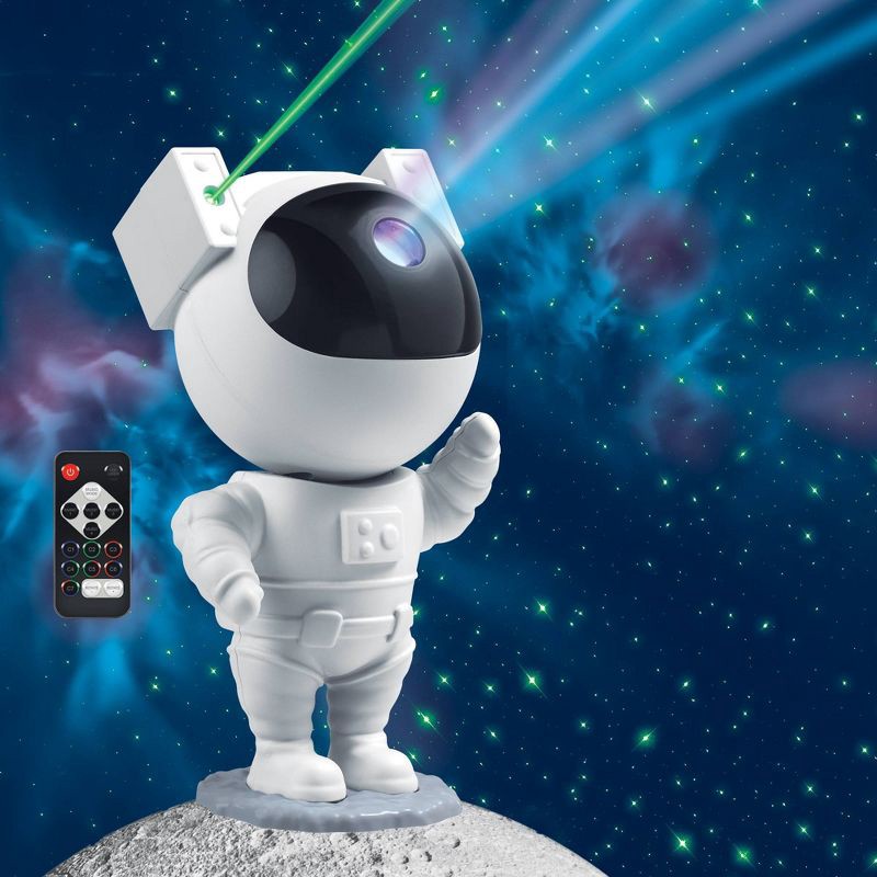 slide 2 of 3, West & Arrow Galaxy Astronaut Projector White, 1 ct