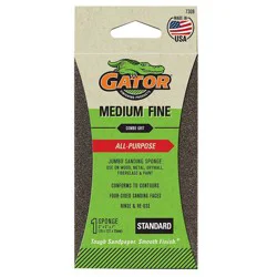 Rust-Oleum Gator Sanding Sponge Med/Fine Grit: Sandpaper Block for Paint, Wood, Metal, Fiberglass, Drywall
