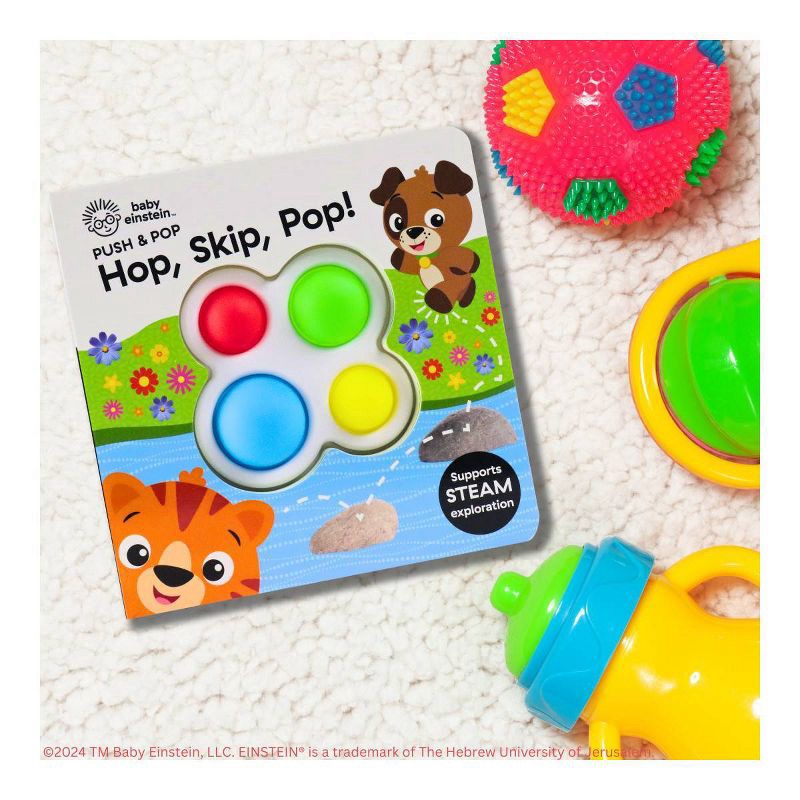 slide 6 of 6, Baby Einstein: Skip, Hop, Pop! Push & Pop (Board Book), 1 ct