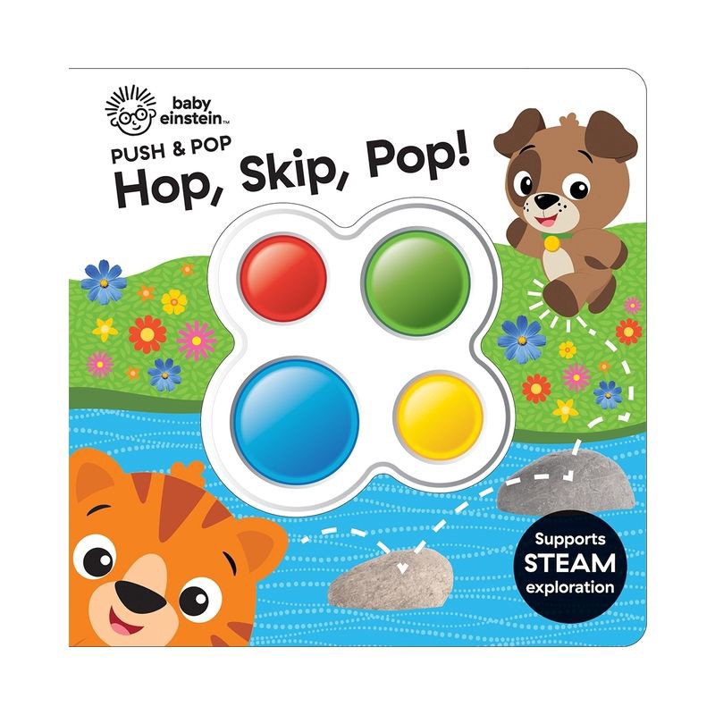slide 1 of 6, Baby Einstein: Skip, Hop, Pop! Push & Pop (Board Book), 1 ct