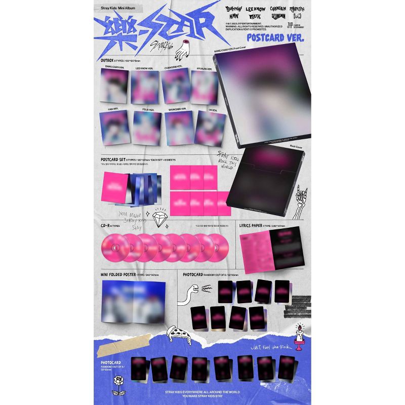 slide 3 of 3, Universal Music Group Stray Kids - ROCK-STAR (CD) (Postcard Ver.), 1 ct