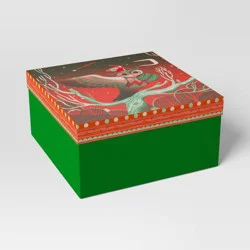 Lisk Feng 10"x5" Owl Christmas Gift Box - Wondershop™