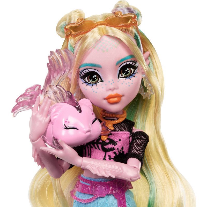 slide 3 of 6, Monster High 12.7" Lagoona Blue Fashion Doll Blonde Hair/Green Eyes with Pet Neptuna and Accessories, 1 ct