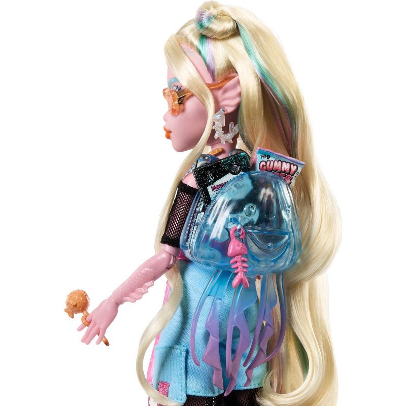 slide 5 of 6, Monster High 12.7" Lagoona Blue Fashion Doll Blonde Hair/Green Eyes with Pet Neptuna and Accessories, 1 ct