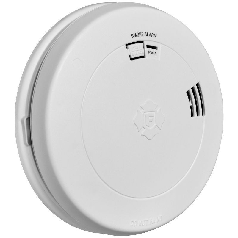 slide 3 of 7, First Alert Alarm Smoke DC10 with VCE SM210V Clam Tray: 10 Year Lithium Ion Battery, No Hardwired Installation Required, 1 ct