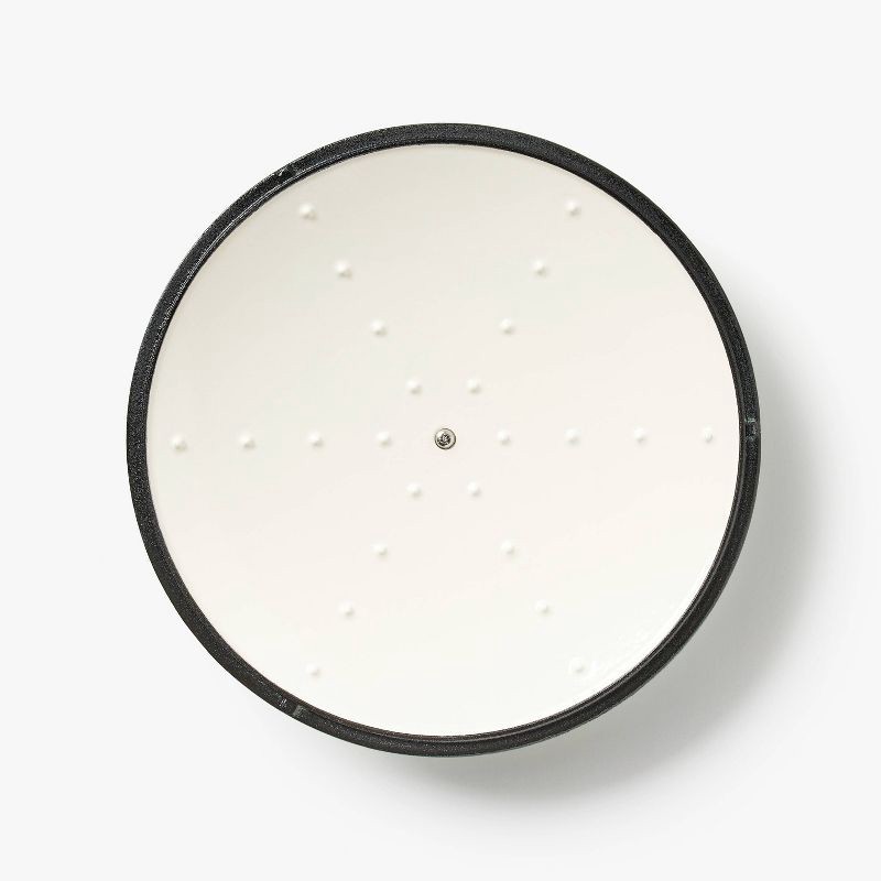 slide 5 of 8, 5.5qt Enamel Dutch Oven Stock Pot Gray Eclipse - Figmint™: Cast Iron Lid, Even-Heating, Induction Compatible, 5.5 qt