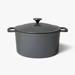 7.5qt Enamel Dutch Oven Dark Gray - Figmint™
