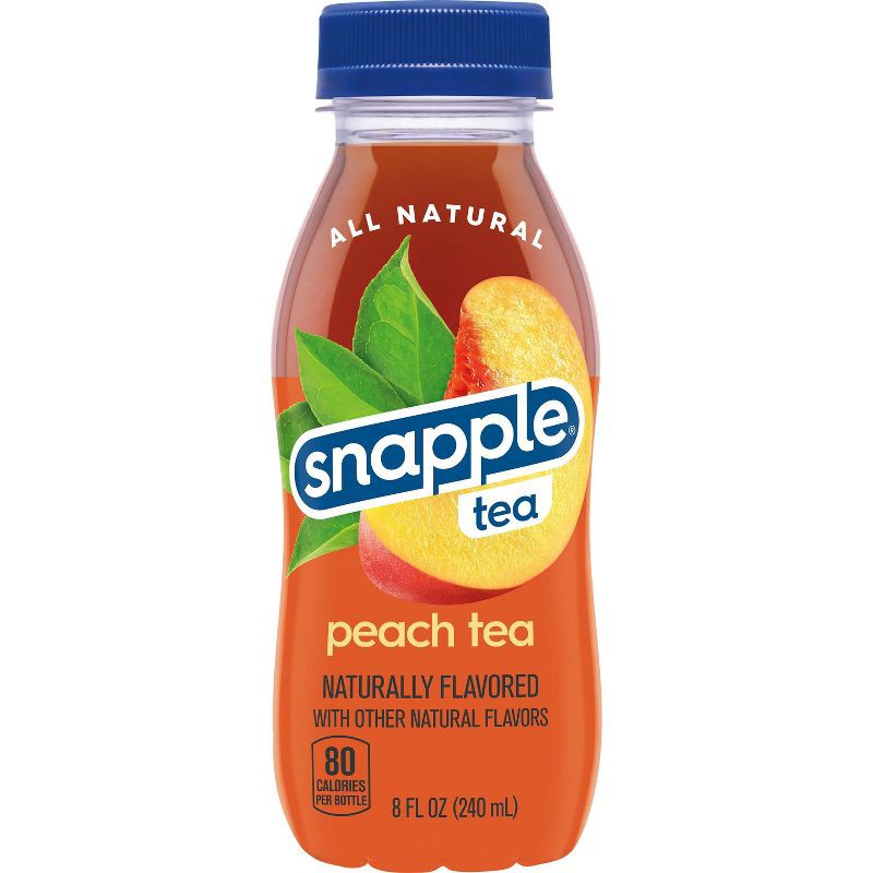 slide 3 of 6, Snapple Peach Tea - 8pk/8 fl oz Bottles, 8 ct; 8 fl oz
