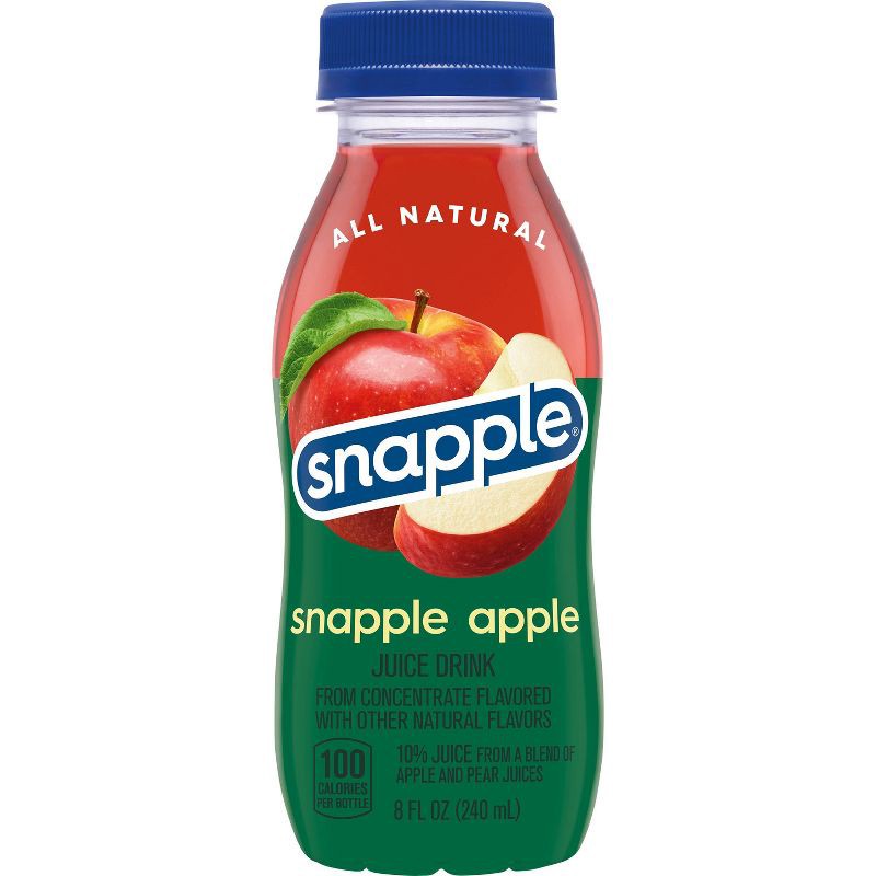 slide 3 of 6, Snapple Apple Juice Drink - 8pk/8 fl oz Bottles, 8 ct; 8 fl oz