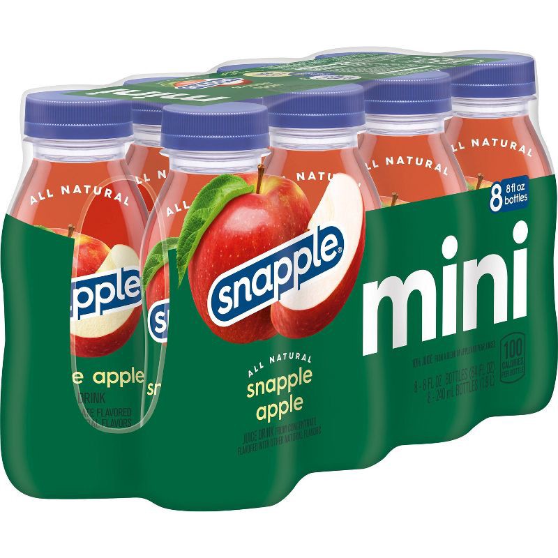 slide 4 of 6, Snapple Apple Juice Drink - 8pk/8 fl oz Bottles, 8 ct; 8 fl oz