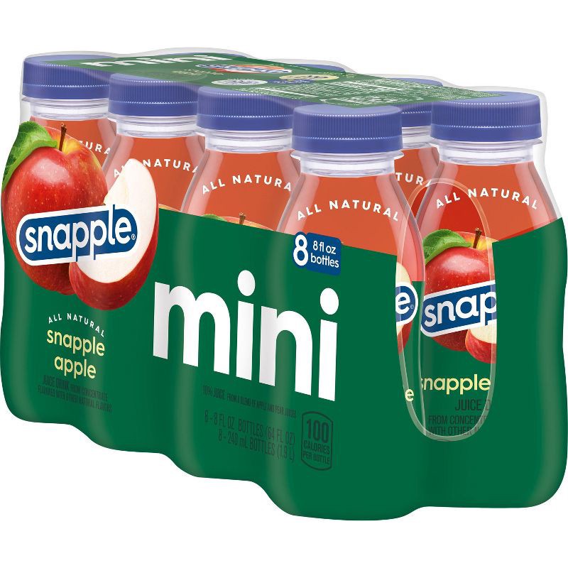 slide 5 of 6, Snapple Apple Juice Drink - 8pk/8 fl oz Bottles, 8 ct; 8 fl oz