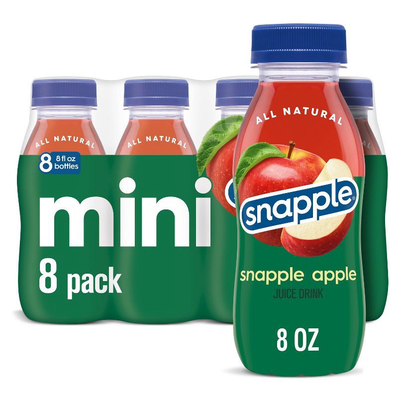 slide 1 of 6, Snapple Apple Juice Drink - 8pk/8 fl oz Bottles, 8 ct; 8 fl oz