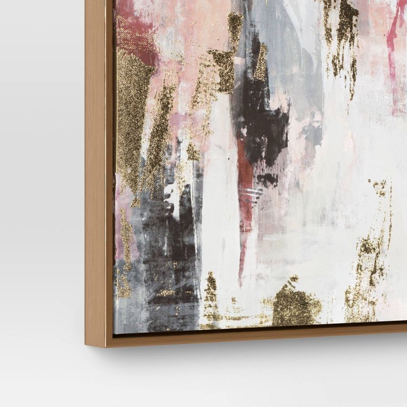 slide 5 of 5, (Set of 2) 16"x20" Foil Abstract Canvas Framed Arts - Threshold™, 1 ct