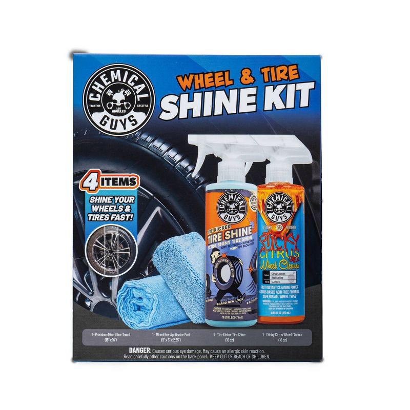 slide 2 of 4, Chemical Guys Kit (4 Piece) Tire Kit, 4 ct