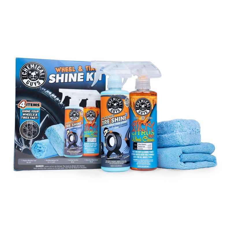 slide 4 of 4, Chemical Guys Kit (4 Piece) Tire Kit, 4 ct
