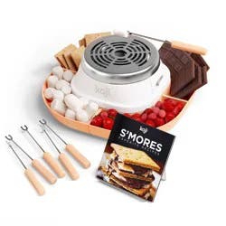 Koji S'mores Maker Set: Stainless Steel Tabletop Smores Kit, Hand Wash, Silver, 12x12x4.4, 1.75 lbs