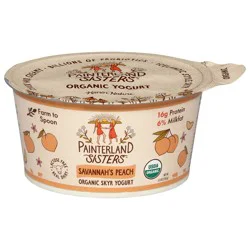 Painterland Sisters Organic Savannah's Peach Skyr Yogurt 5.3 oz