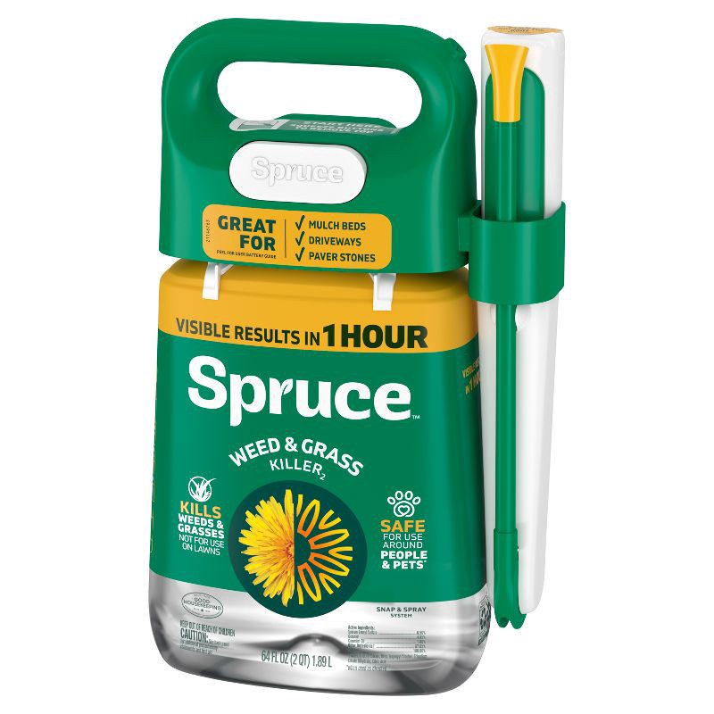 slide 13 of 13, Spruce Weed and Grass Killer Powered Starter Kit 64oz, 64 oz
